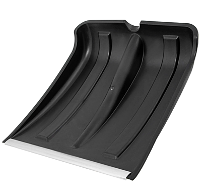 Лопата для уборки снега пластиковая, оцинкованная, 350х350мм  без черенка // СИБРТЕХ 614652