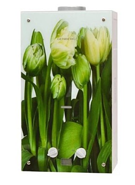 Колонка газовая GENBERG 210.01 ДЕКОР-ЕСО 10л Тюльпаны 28556