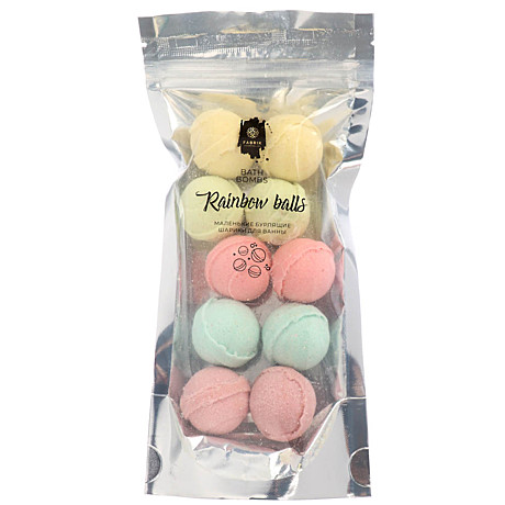 Набор бурлящих шаров для ванн Rainbow balls 10шт 140гр 953-017
