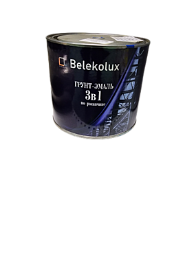 Грунт-эмаль по ржавчине BelEkoLux 3в1 шоколадный 2,7кг 