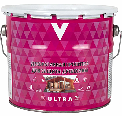 Декоративная пропитка для дерева ULTRA палисандр 3л