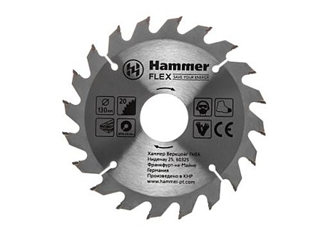 Диск пильный Hammer Flex 205-101 CSB WD 130мм*20*20/16мм по дереву