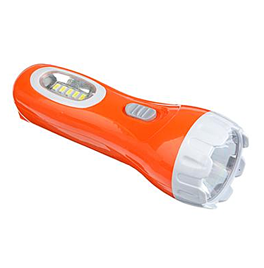 Фонарь ЧИНГИСХАН 1LED + 5LED 1Вт аккумулятор 300мАч + солн.батар 16см пластик 224-009