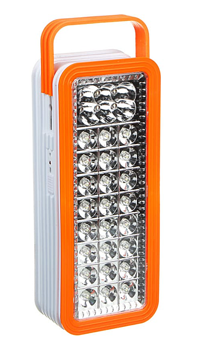 Фонарь ЧИНГИСХАН светильник 24+6 ярк LED 3xD шнур 220В пластик 24х10см 198-084