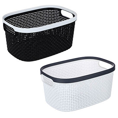 Корзинка универсальная VETTA Хьюстон 24,5x17x12,5см пластик 2 цвета 414-080