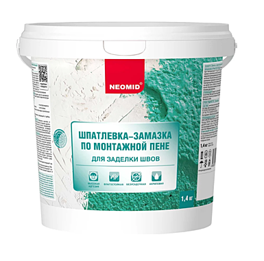 Шпатлевка NEOMID по монтажной пене 1,4кг 