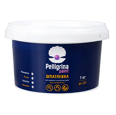 Шпатлевка PELLIGRINA PAINT универсальная акриловая 3,6кг для нар/внутр работ 231234