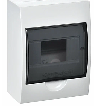 Бокс ЩРН-П-6 модулей навесной пластик IP41 GENERICA MKP12-N-06-41-G