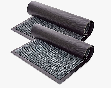 Коврик грязезащитный 60х90см серый (Double stripe doormat Grey) 00000048889