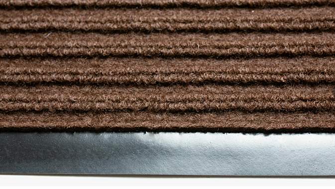 Коврик влаговпитывающий ребристый 80х120см коричневый (Classic Door mat 80x120cm Brown) 00000048864