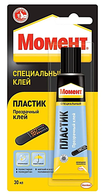 Клей тюбик Момент Пластик 30мл 620275