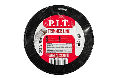 Леска для триммера P.I.T. 3мм металл.сердечник 2,25кг 170м бухта ATML01-ST30L5
