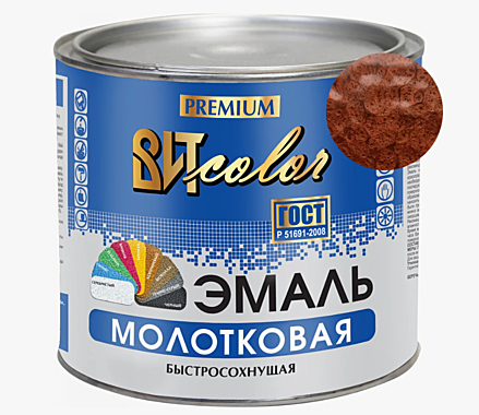 Эмаль с молотковый эффектом ВИТcolor 0,4кг медь