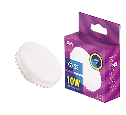 Лампа светодиодная TM REV 10Вт GX53 3000K 650лм таблетка 32567 3