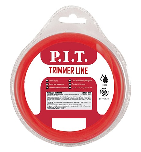 Леска для триммера P.I.T. 3,0мм х 15м квадрат ATML01-S30M