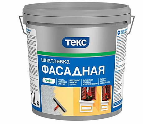 Шпатлевка ТЭКС фасадная ПРОФИ 5кг 