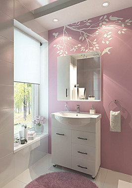 Зеркало-шкаф ЛОТОС-70 с подсветкой