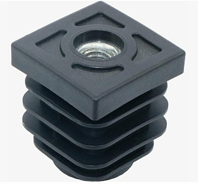 Заглушка трубы профильной 25х25мм внутренняя с гайкой М10