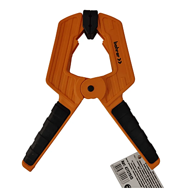 Струбцина BOHRER пружинная клещеобразная 2К 75х175х35мм усиленная обрезиненная