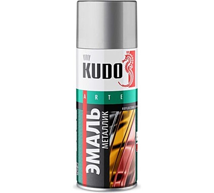Краска-аэрозоль KUDO металлик KU-1025 алюминий 520мл
