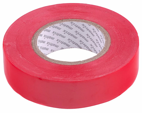Изолента ПВХ 19мм х 20м красная 150мкм // Matrix 88779