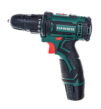 Шуруповерт FAVOURITE DC1202 PROMO 12B, 2Aч,25Нм Li-ion