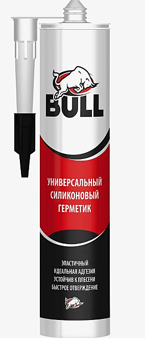 Силикон прозрачный  универс.  Akfix Bull 280мл.