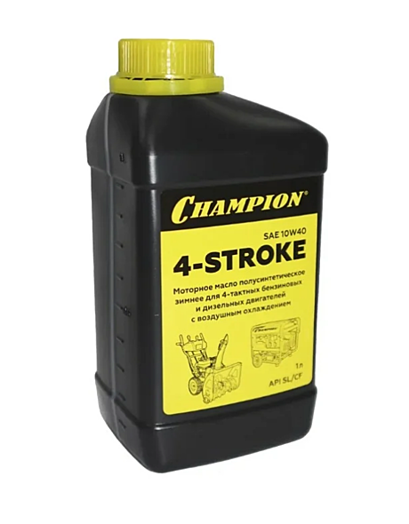 Масло CHAMPION 4-х тактное SAE 10W40 1л полусинтетика 952853