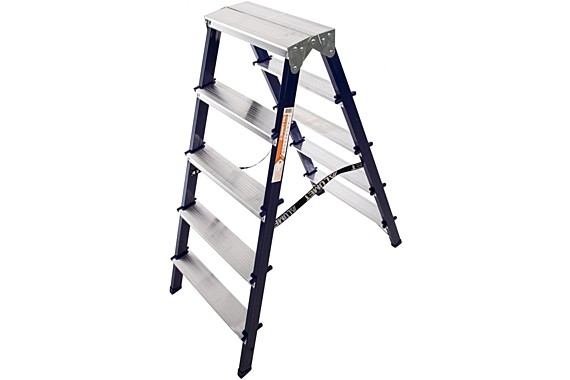 Лестница-стремянка двусторонняя 5 ступеней стальная ALUMET М8205