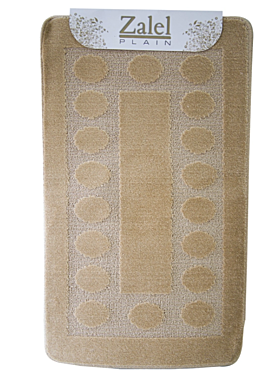 Набор ковриков 2пр в ванную комнату ZALEL 60х100мм бежевый