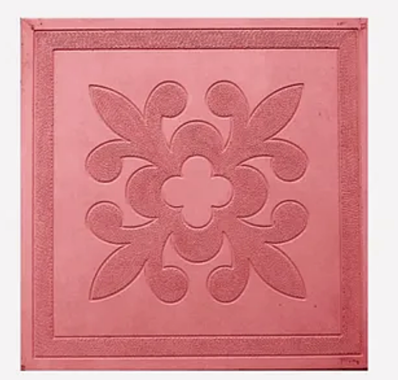 Тротуарная плитка ЦВЕТОЧЕК 30мм КРАСНАЯ 30х30см (11шт.м2)