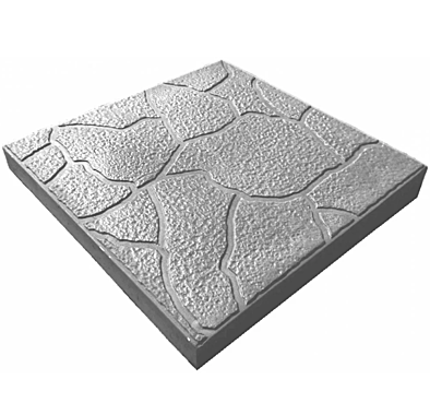 Тротуарная плитка ТУЧКА 30мм СЕРАЯ 30х30см (11шт.м2) 