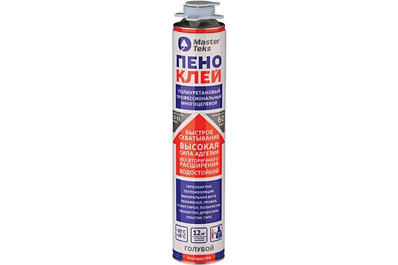 Пена-клей полиуретановый проф MasterTeks ProfiMaster многоцелевой