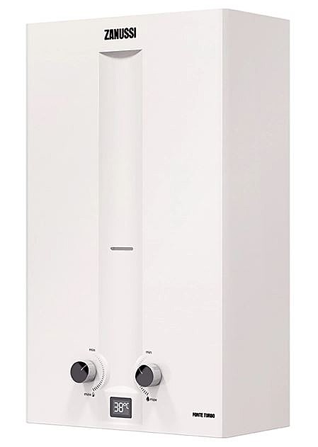 Колонка газовая ZANUSSI GWN 10 Fonte Turbo (белая,без трубы) 10л/20кВТ