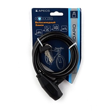 Замок навесной APECS PD 81-80см трос 16248 04109