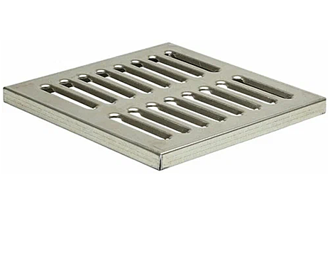 Дренажная решетка штампованная стальная 280*280