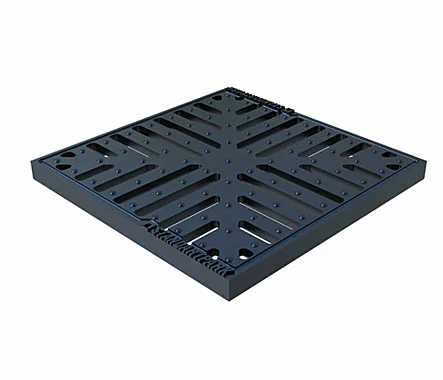 Дренажная решетка Снежинка 280*280 пластиковая