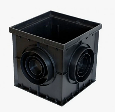 Дренажный дождеприемник без решетки пластик 300х300х300