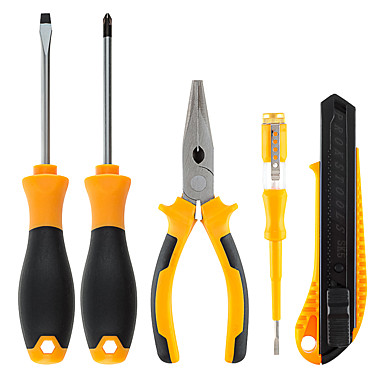 РОКОТ Набор 5 предметов: PH5,5х95мм+SL5,5х95мм, нож 18мм,тестер напряжения, тонкогубцы 736-261