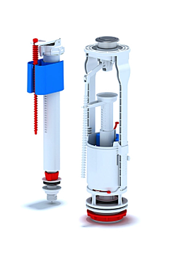 Арматура для бачка АНИпласт WC9510С нижняя подводка 1/2