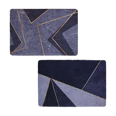 Коврик придверный тм VETTA Print, ПВХ, 39х59 см, 2 дизайна, резиновая подложка