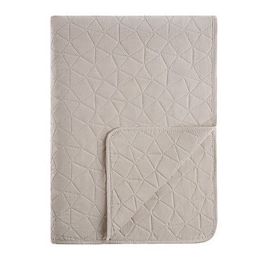 PROVANCE Хейзел Покрывало с эффектом вареного хлопка 220х240см, 100% полиэстер, бежевый