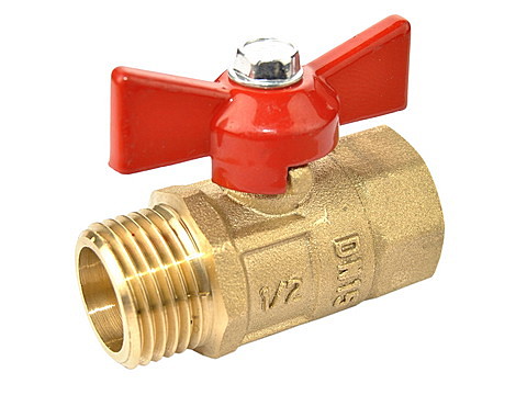 Шаровый кран ГАЛЛОП Практик Ду 20мм г/ш бабочка латунь 131  