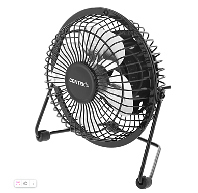 Вентилятор настольный CENTEK CT-5040 Black черный металл решетка 14см USB питание 