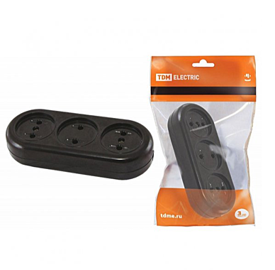 Колодка TDM 3гн 2П с/з 16А макс.250В 
