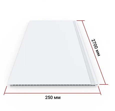Панель ПВХ 2700х250 Белый Лак
