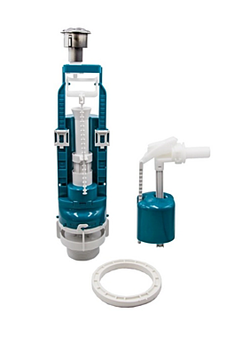 Арматура для бачка 2-кноп ИНКОЭР метал бок.подвод унив.колонка ф40 (И-СБ2-БпрН-АА-В) 5-2-3-4 80679