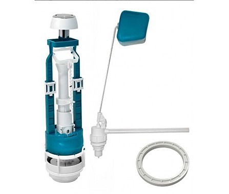 Арматура для бачка ИНКОЭР хром кнопка бок.подводка И-СБкпм-Бм-А-В 79723