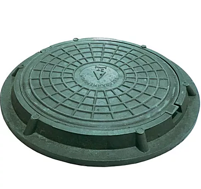 Люк полимерно-композитный ОКВтерм зеленый круглый 1,5т сертефицир (ДН620ДВ540/В60) 89568