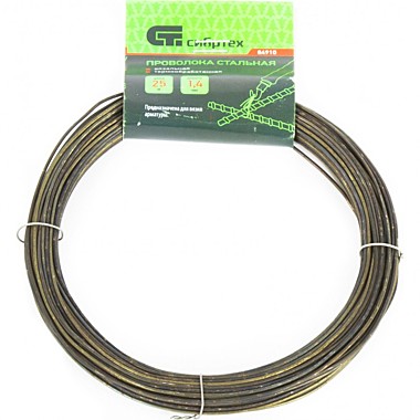 Проволока вязальная 1,4ммх25м термообработанная Сибртех 84910